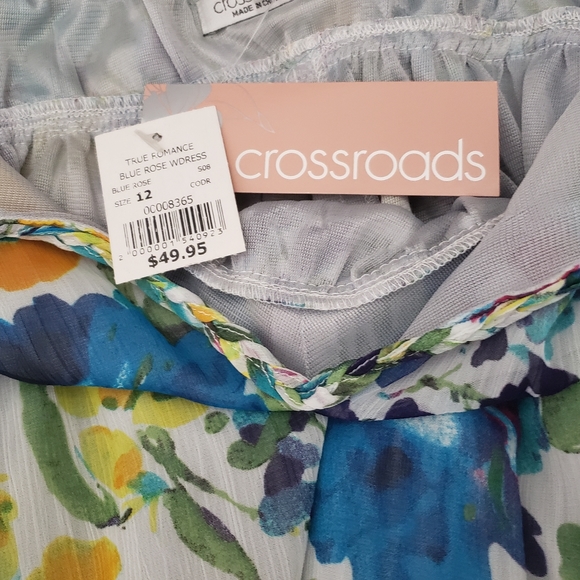 Crossroads NWT Size 12 True Romance Blue Rose … - Picture 4 of 12